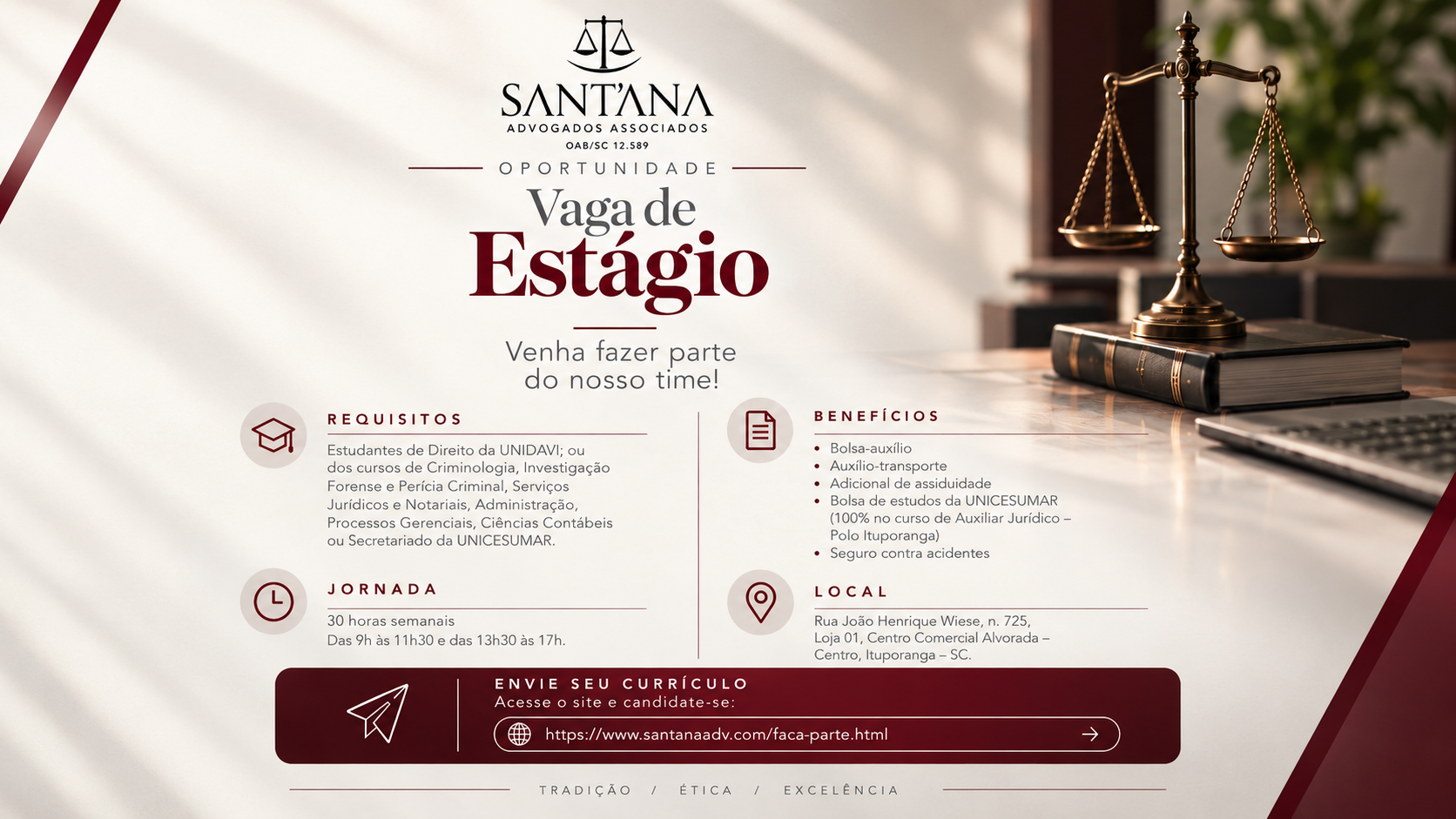 Vaga de Estágio